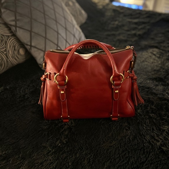 🖤Dooney & Bourke🖤Red Flouretine Satchel - Picture 2 of 16